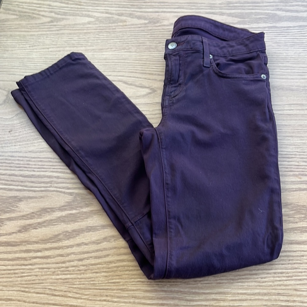 Helmut Lang Coated Cropped Skinny Jeans